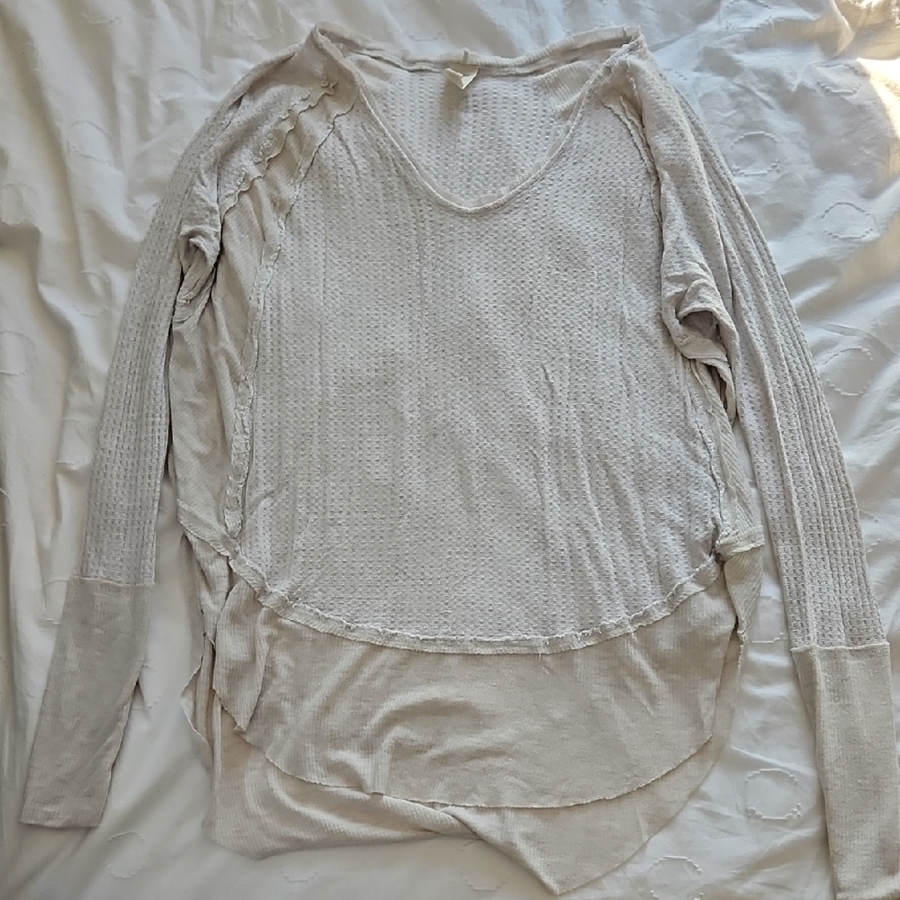 We The Free Cream Long Sleeve Top